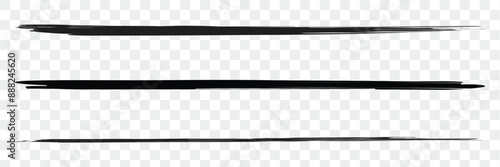 line brush grunge underline shapes