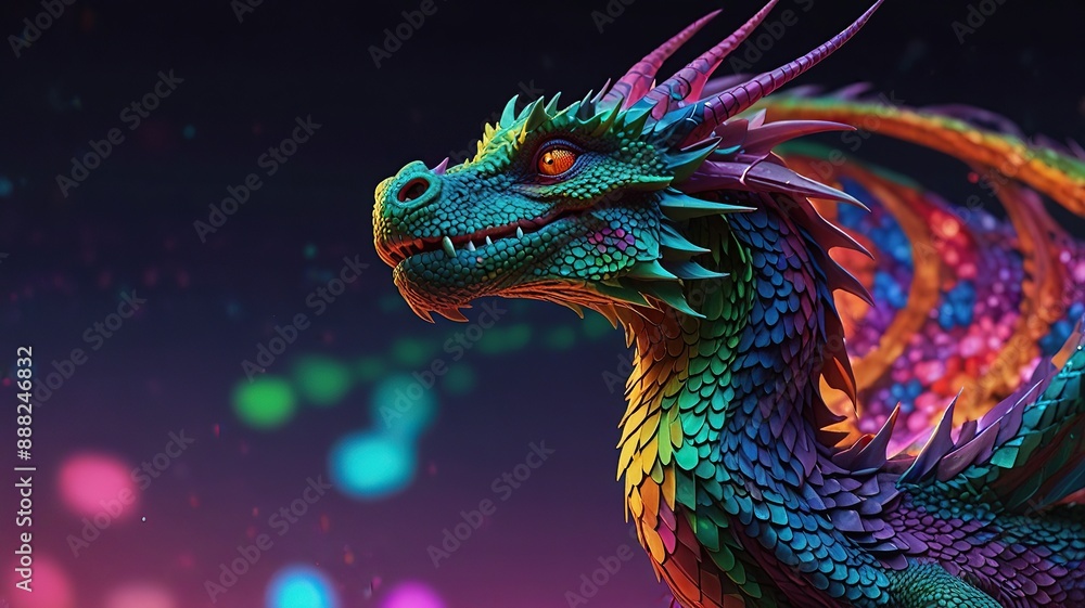 Obraz premium Free Photo New forast animal colorful best wallpaper night time 