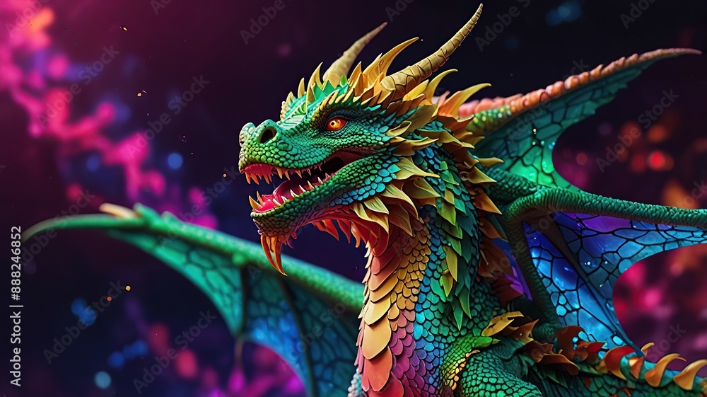 Obraz premium Free Photo New forast animal colorful best wallpaper night time 