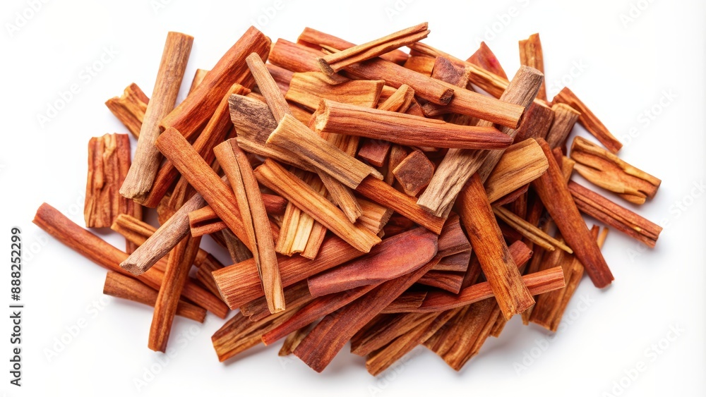 Close-up of Red Sandalwood Sticks, Isolated on White Background, Aromatic, Fragrant, Incense, Natural , sandalwood Close-up of Red Sandalwood Sticks, Isolated on White Background, Aromatic, Fragrant, Incense, Natural , sandalwood