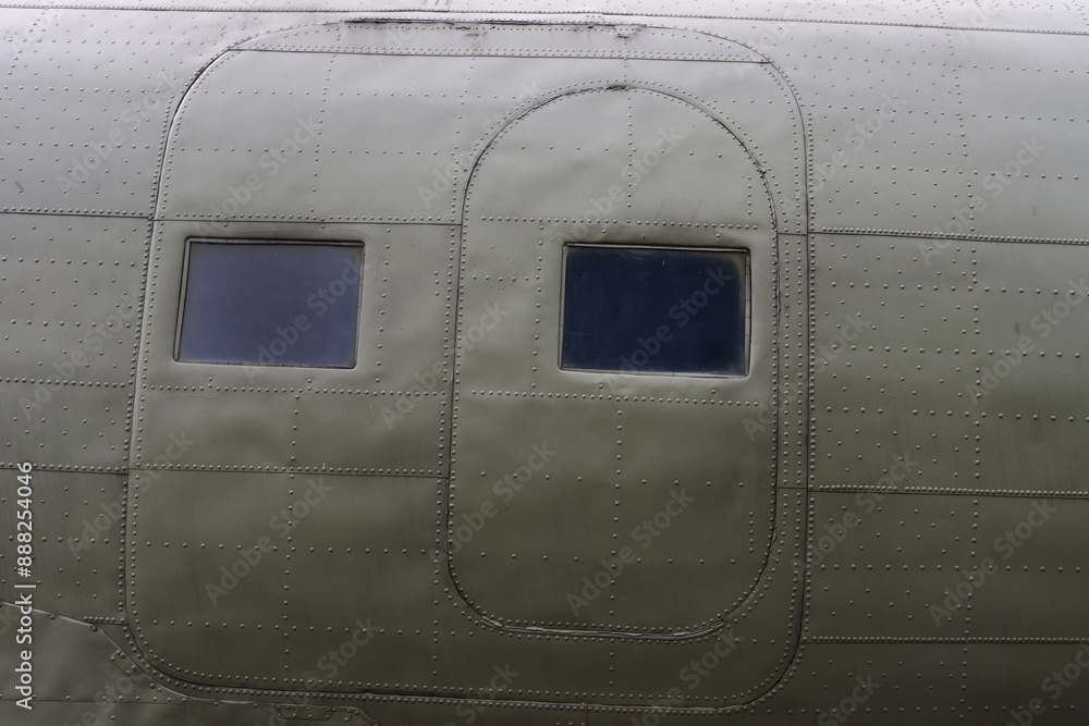 Obraz premium Airplane board with door and illuminator.