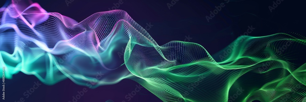 Obraz premium Dynamic Data Science Visualization: Abstract Julia Programming Language Art Celebrating Analytical Prowess and Flowing Data Shapes