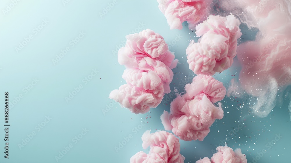 fluffy pink candyfloss pack shot on light blue background --ar 16:9 Job ID: 82112763-6074-4a1d-a6ea-f29ddeeab8a6 fluffy pink candyfloss pack shot on light blue background --ar 16:9 Job ID: 82112763-6074-4a1d-a6ea-f29ddeeab8a6