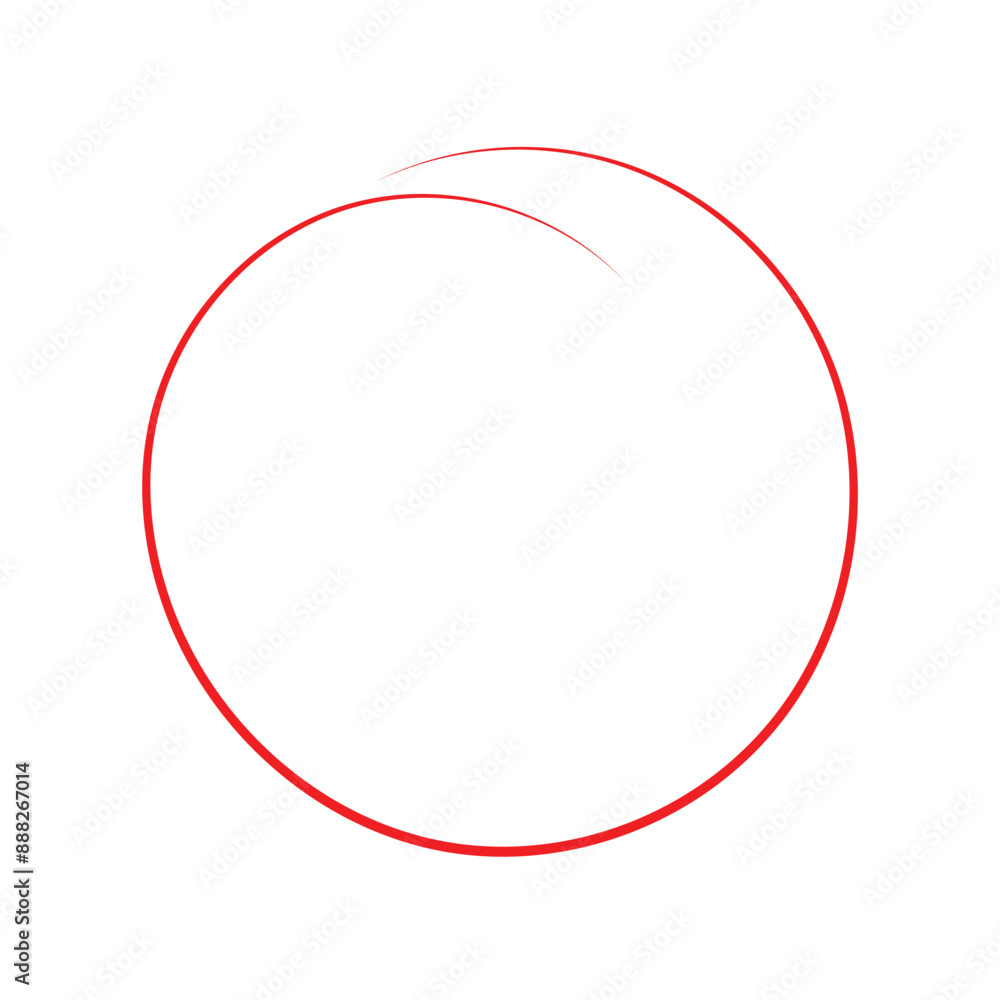 red circle frame icon. isolated on white background. red circle frame icon. isolated on white background.