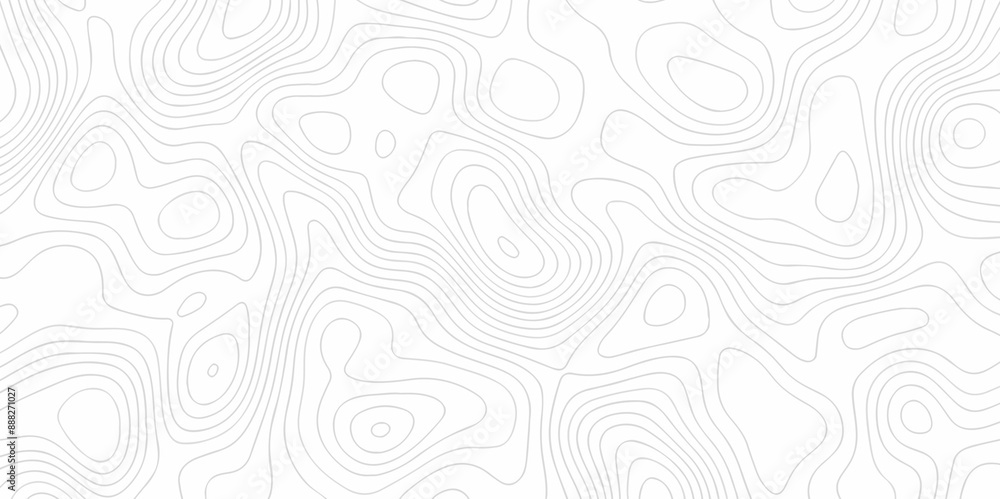 Vector white wave line geography landscape Topo contour map on white background. Geographic mountain relief diagram line wave carve pattern. Topographic world map contour lines map texture. Vector white wave line geography landscape Topo contour map on white background. Geographic mountain relief diagram line wave carve pattern. Topographic world map contour lines map texture.