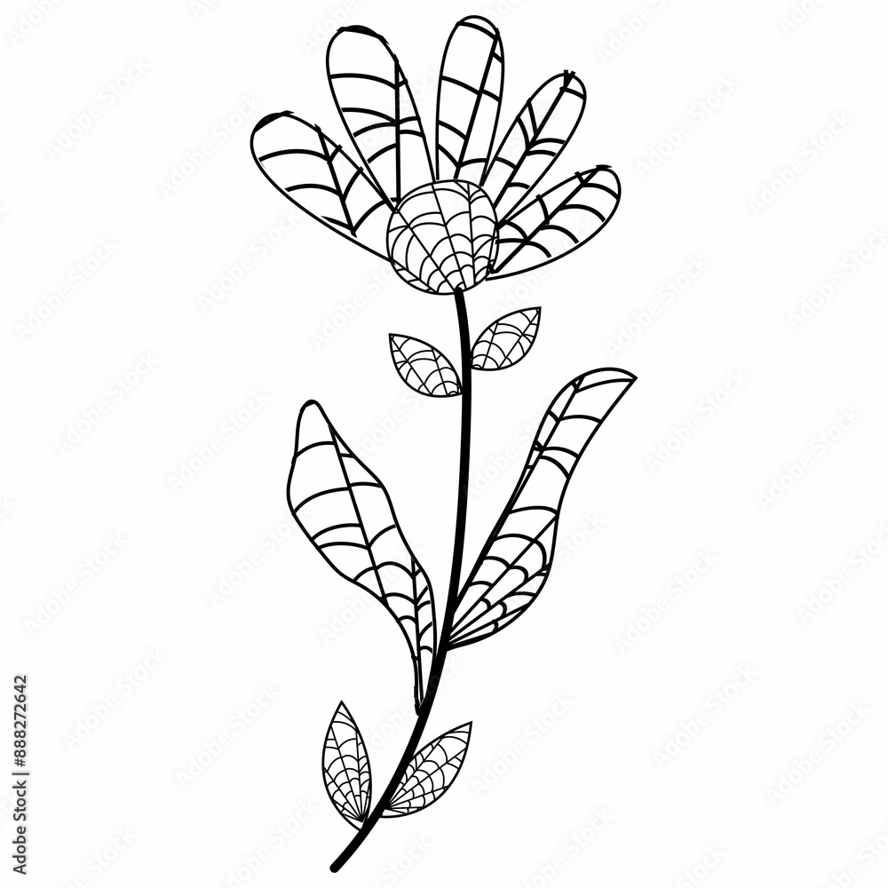 Flower spider web holiday halloween design. Flower spider web holiday halloween design.