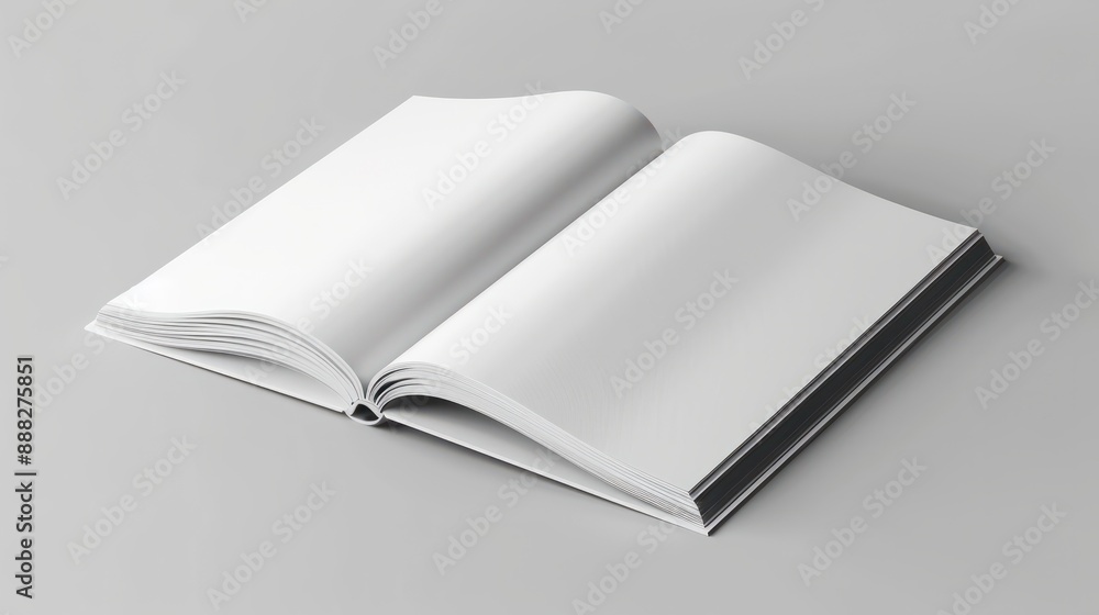 Blank books, magazines mockup on gray background Blank books, magazines mockup on gray background
