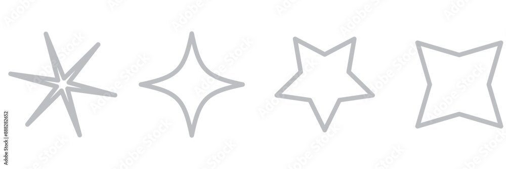 Sparkle Icons set. Twinkle stars collection. Shine star icons. Effect shine, glitter, twinkling and clean. Star sparkle icon. Vector illustration. Sparkle Icons set. Twinkle stars collection. Shine star icons. Effect shine, glitter, twinkling and clean. Star sparkle icon. Vector illustration.
