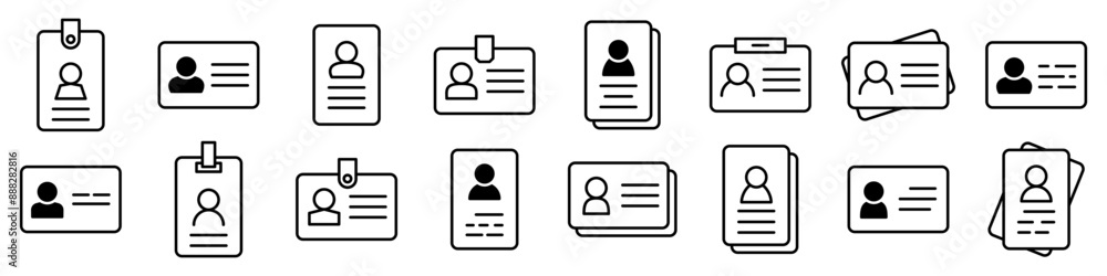 Foto Id card icon