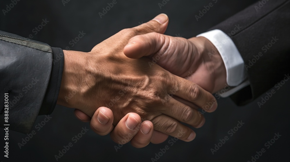 Obraz premium Corrupt politician accepting a bribe, illustrating the pervasive issue of corruption undermining democratic institutions