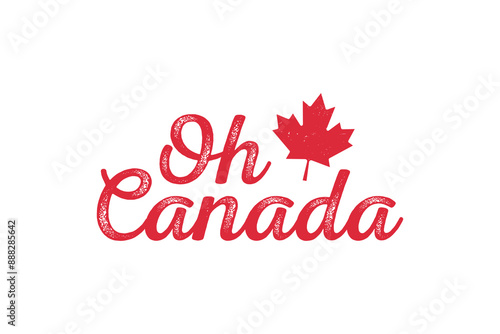 Oh Canada Sublimation T Shirt Design
