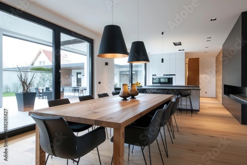 modern dining room