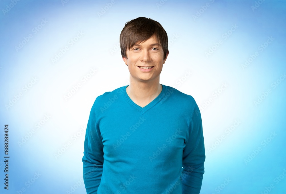 Portrait of smiling student boy. Education concept Portrait of smiling student boy. Education concept