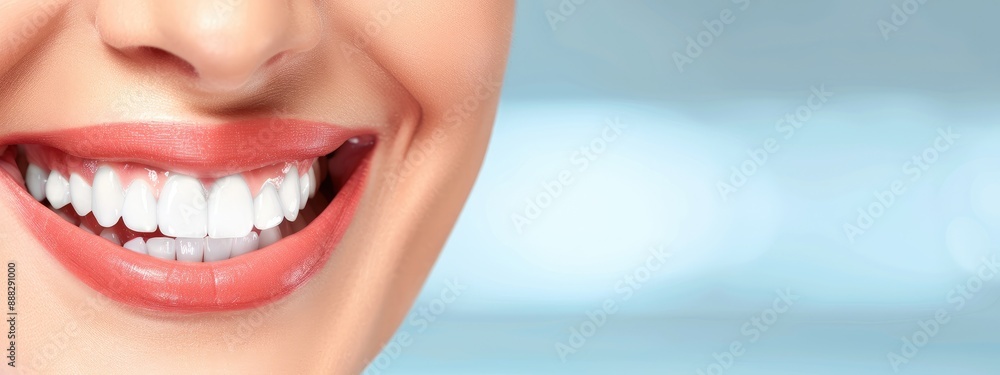 Obraz premium Happy Woman with Perfect White Teeth