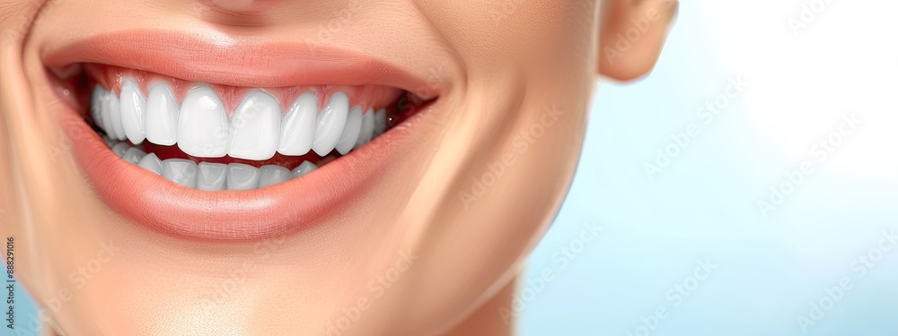 Obraz premium Happy Woman with Perfect White Teeth