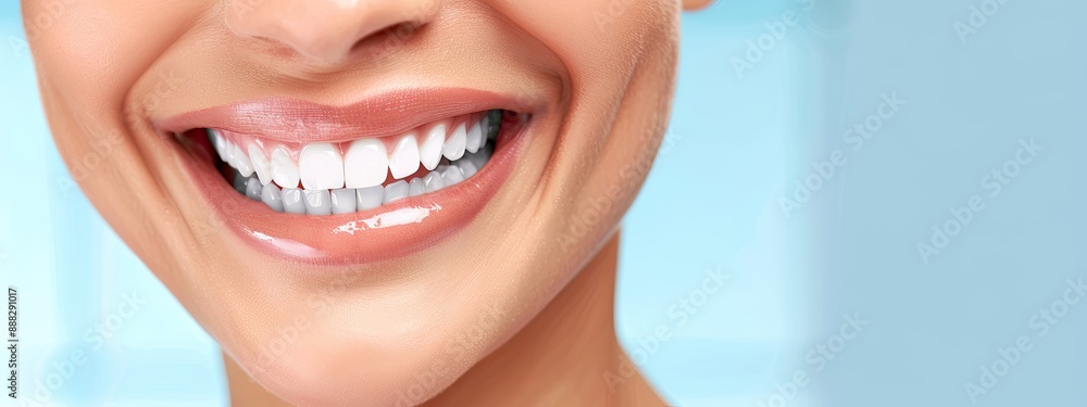 Obraz premium Happy Woman with Perfect White Teeth