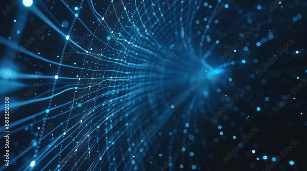 Abstract Digital Network Visualization Abstract Digital Network Visualization