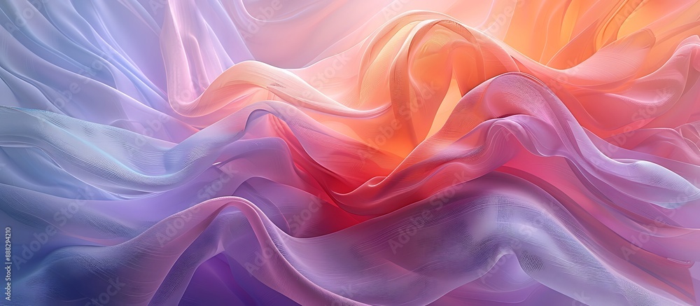 Pastel fabric waves with fluid lines, intricate textures, hyper-realistic digital art, wide-angle lens capture, Pastel fabric waves with fluid lines, intricate textures, hyper-realistic digital art, wide-angle lens capture,