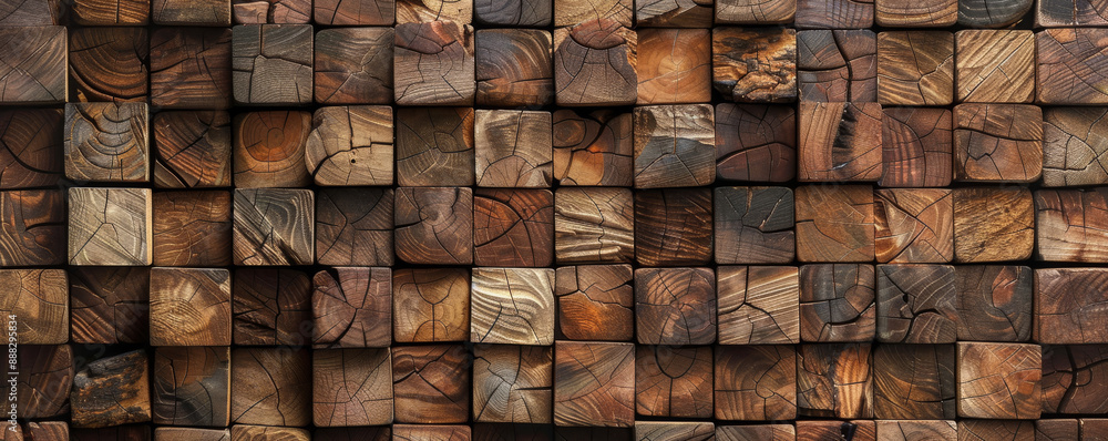 Mosaic dark wood texture for background and design. Wood pattern for background. Wooden blocks. Mosaic dark wood texture for background and design. Wood pattern for background. Wooden blocks.