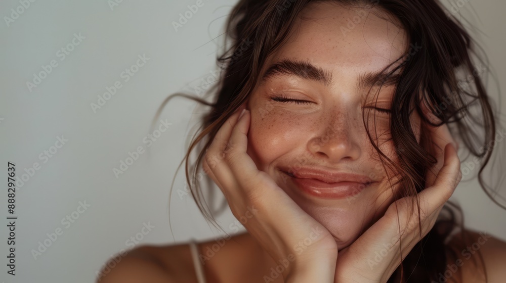 The woman with a smile The woman with a smile