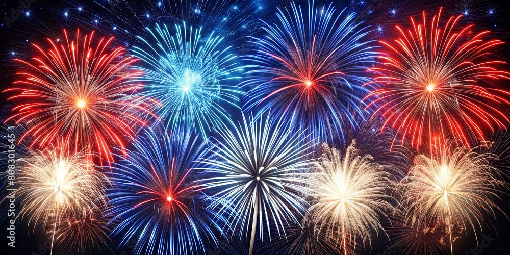 Fireworks Display Red, White, and Blue Celebration, fireworks, celebration, 4th of July, Independence Day Fireworks Display Red, White, and Blue Celebration, fireworks, celebration, 4th of July, Independence Day