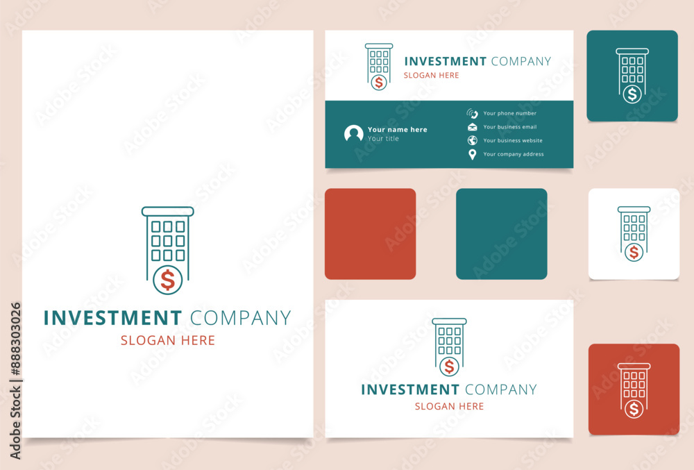 Φωτογραφία Investment company logo featuring building with dollar sign for finance and busi