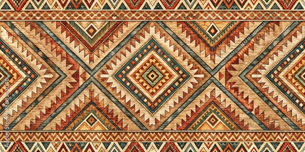 Geometric Woodgrain Tribal Pattern, Woodgrain, Tribal, Pattern, Geometric Geometric Woodgrain Tribal Pattern, Woodgrain, Tribal, Pattern, Geometric
