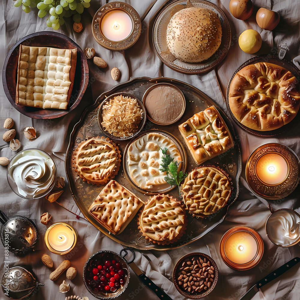 Fototapeta premium jewish shabbat celebrations