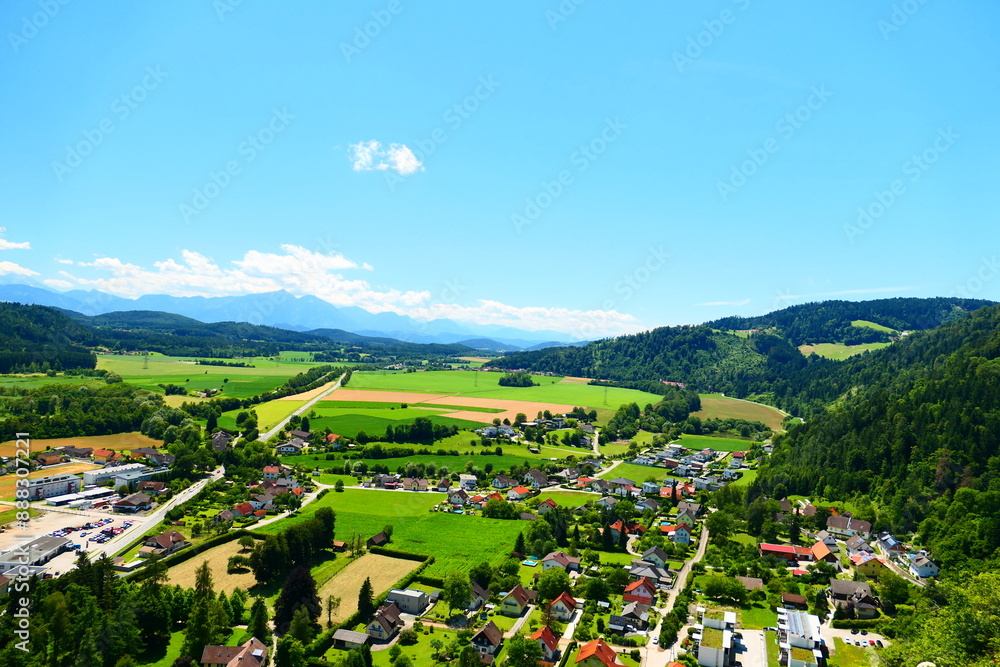 Fototapeta premium Blick auf Griffen, Kärnten