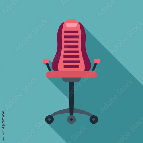 Ergonomic office chair designed to provide comfortable support and promote good posture while working