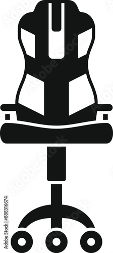 Modern gaming chair designed for comfortable gaming sessions, featuring ergonomic back support for long hours of play