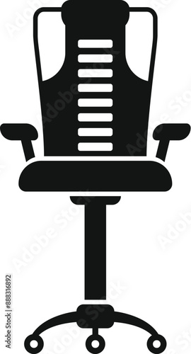 Ergonomic office chair promoting good posture and comfort while working