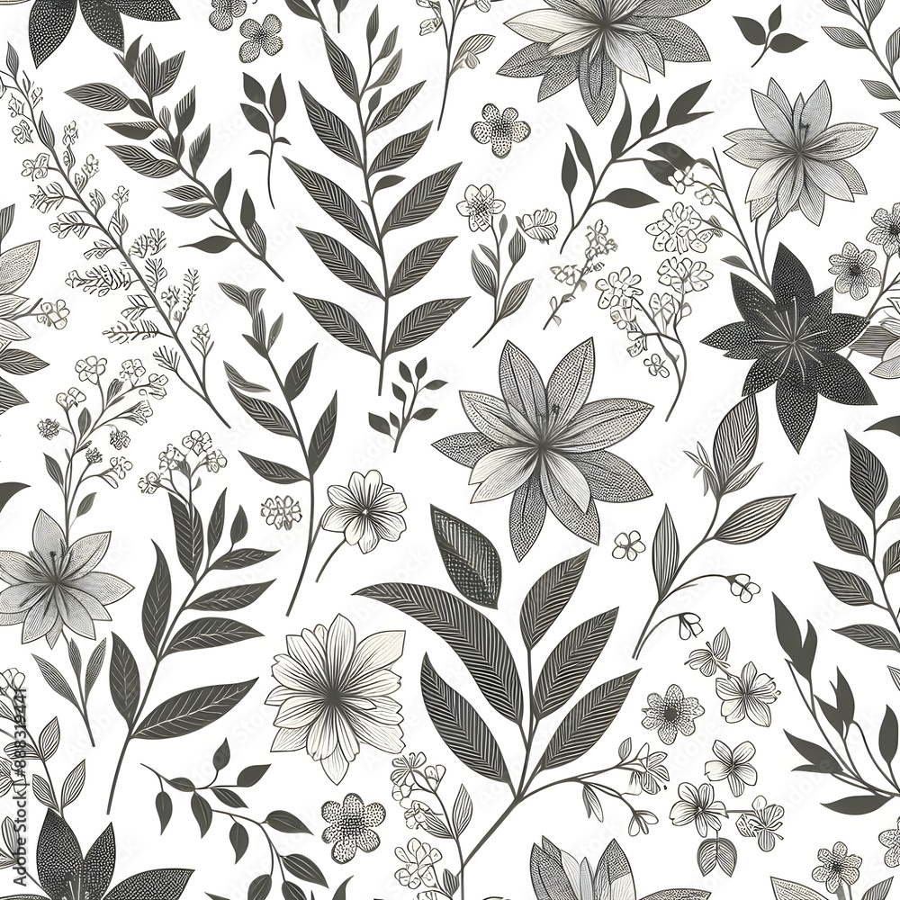 Seamless Floral Pattern. Seamless Floral Pattern.