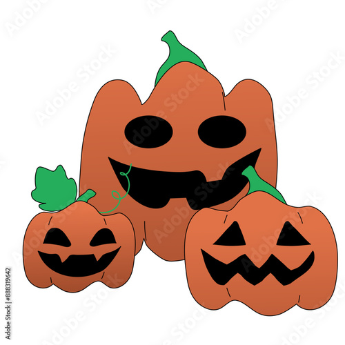 halloween pumpkin cartoon 