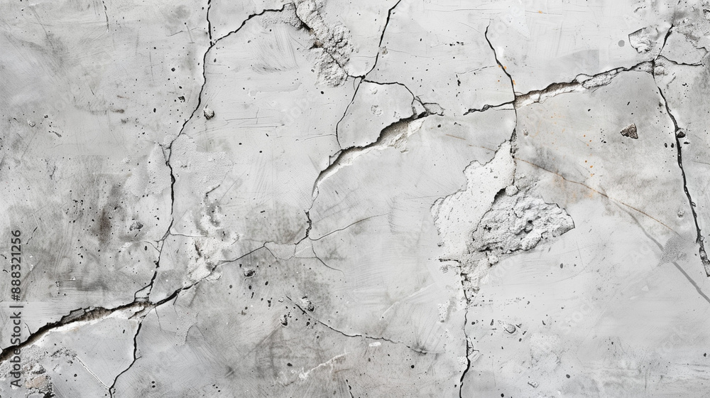 Obraz premium Concrete texture background with subtle cracks and variations in grey tones