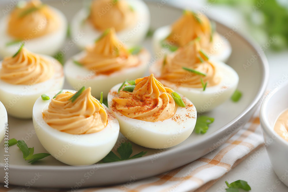 A plate of egg bites with a yellow sauce on top A plate of egg bites with a yellow sauce on top