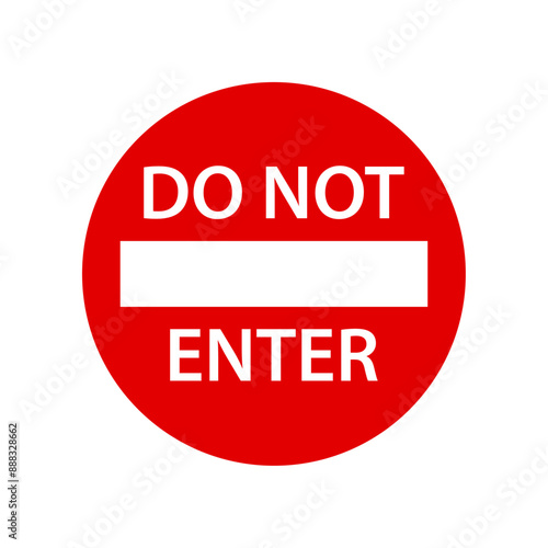 Do not enter sign