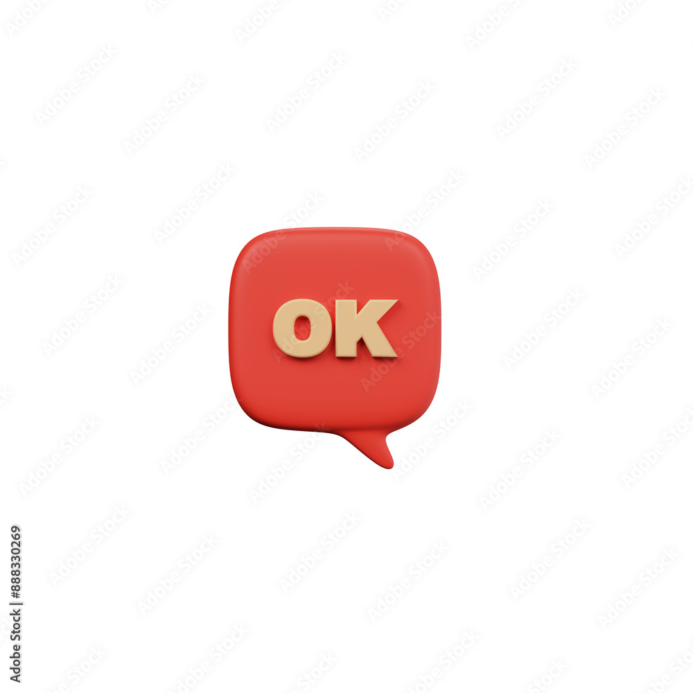 Various 3D Speech bubble icons Various 3D Speech bubble icons