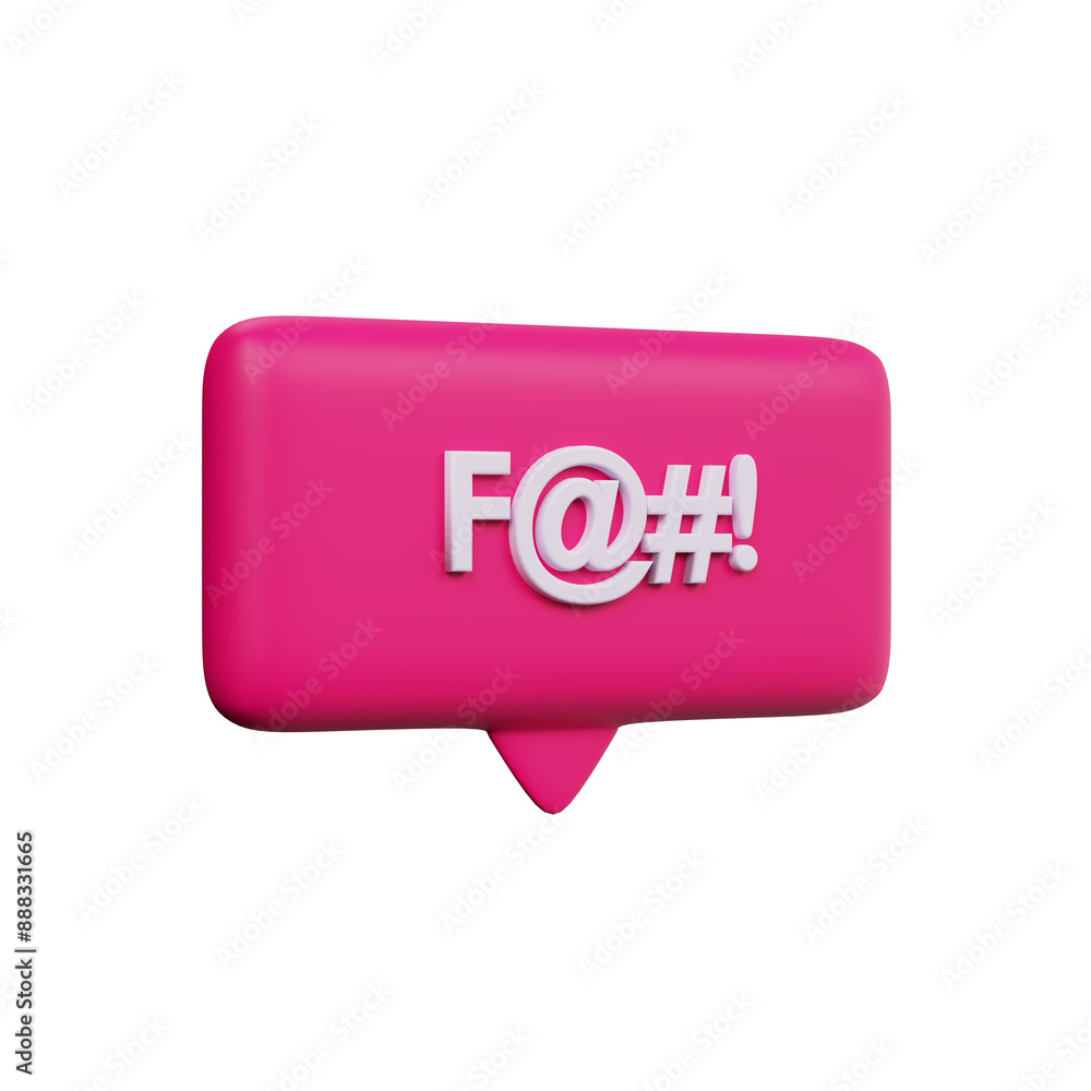 Various 3D icons of message bubbles