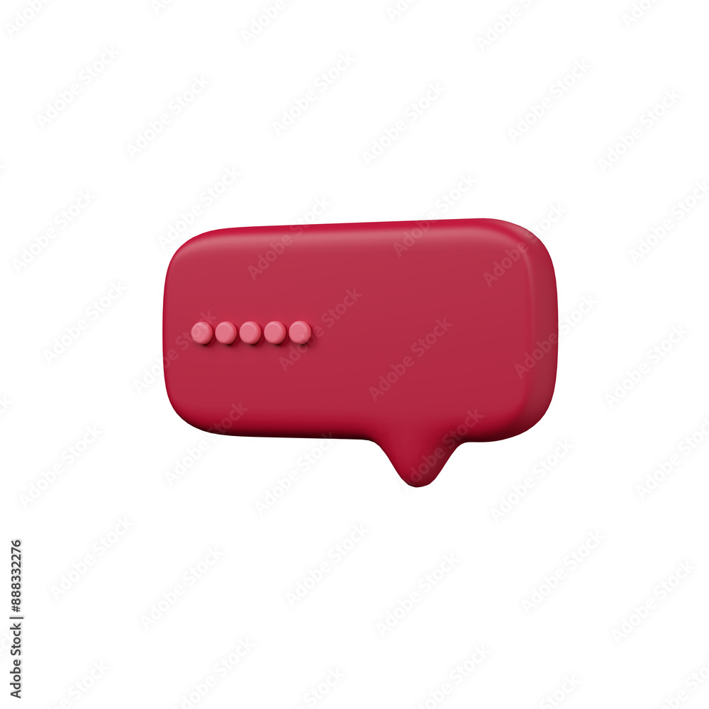 Fototapeta premium Various 3D Speech bubble icons