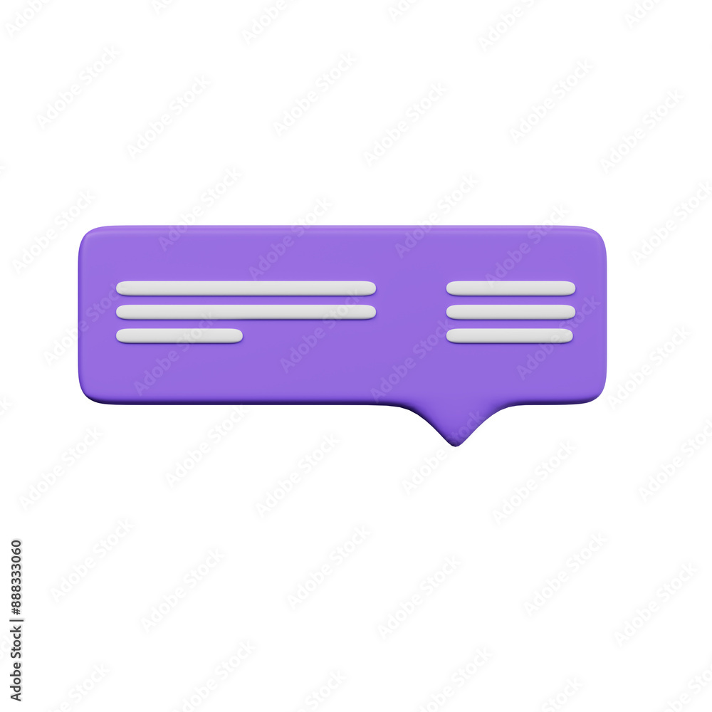 Various 3D Speech bubble icons Various 3D Speech bubble icons