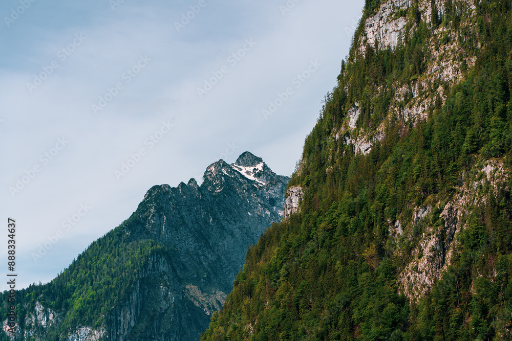 Panoramic view of the mountains in Berchtesgadener Land in Bavaria, Germany. Panoramic view of the mountains in Berchtesgadener Land in Bavaria, Germany.