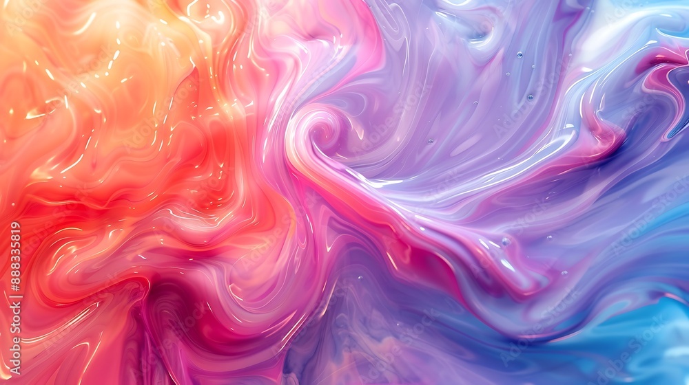 Vivid liquid drops creating a captivating, dynamic backdrop. Vibrant, intertwined liquid patterns on a light, pastel background. Vivid liquid drops creating a captivating, dynamic backdrop. Vibrant, intertwined liquid patterns on a light, pastel background.