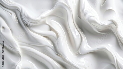 Abstract Swirling Cream Background