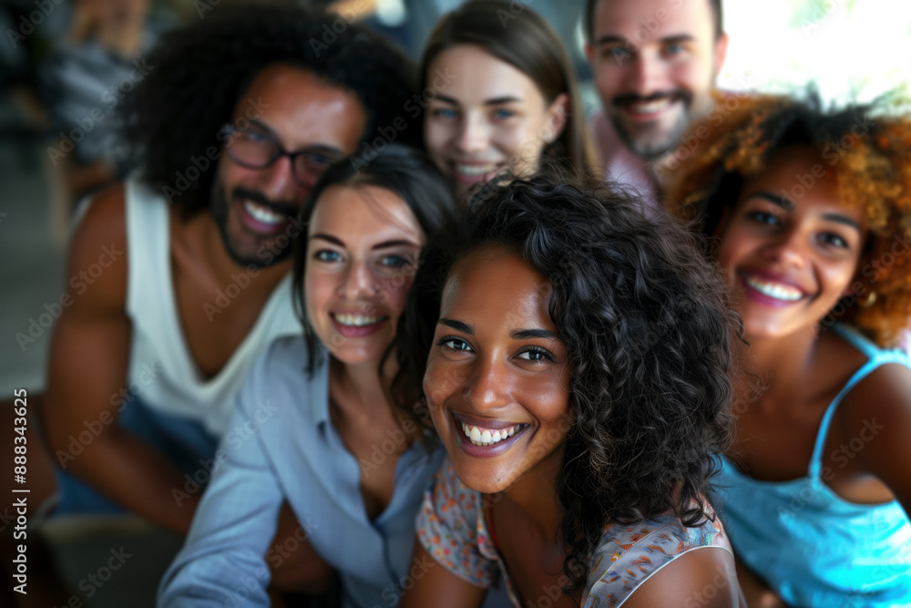 A cheerful multi-ethnic group of friends posing together for a photo, a strong sense of camaraderie and joy. The diverse group is united in their happiness, a moment of friendship and togetherness. A cheerful multi-ethnic group of friends posing together for a photo, a strong sense of camaraderie and joy. The diverse group is united in their happiness, a moment of friendship and togetherness.