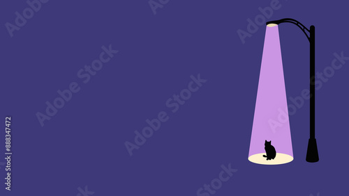 caring for homeless animals, flat color illustration