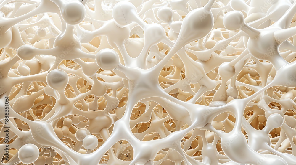 Image of the cancellous bone structure. Trabecular bone or cancellous bone is a type of bone that is made up of network of thin, plate-like trabeculae. Image of the cancellous bone structure. Trabecular bone or cancellous bone is a type of bone that is made up of network of thin, plate-like trabeculae.