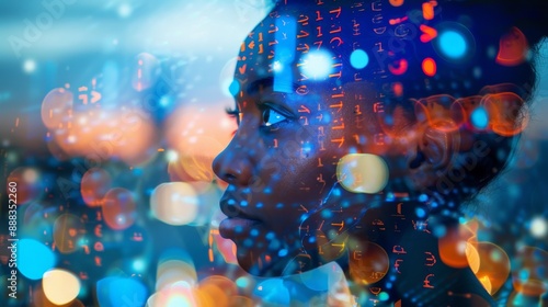 Artificial intelligence technology, a diverse Black African American woman IT specialist, and danger analysis of AI cyber security