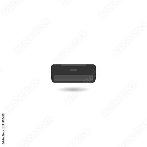 Air flow condition cool icon with shadow