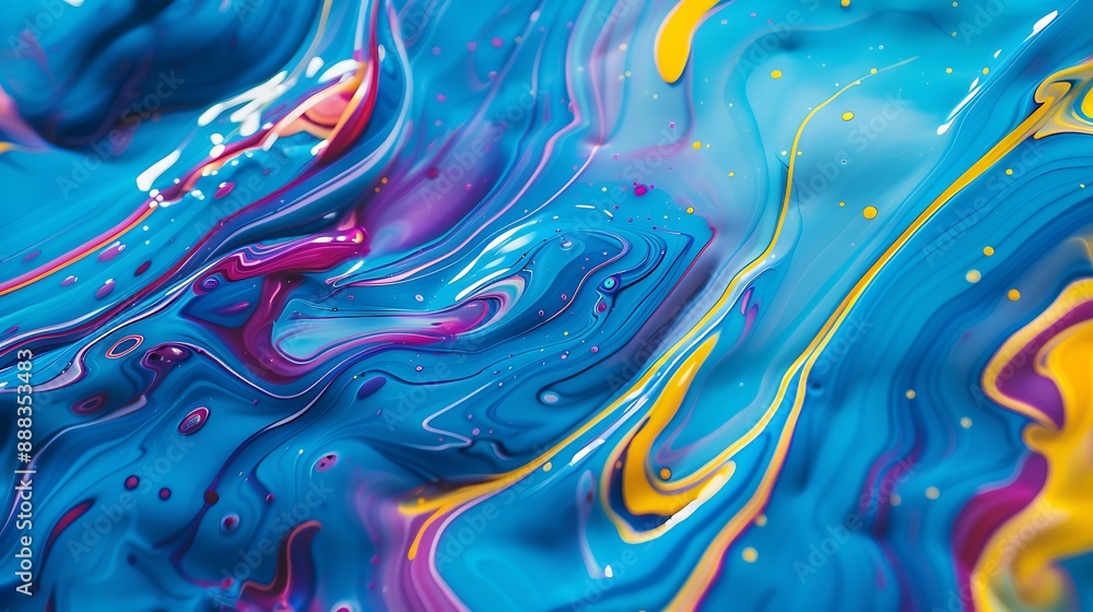Dazzling display of bright liquid tendrils spreading across a dark background. Dynamic flow of bright liquid colors creating an energetic backdrop. Dazzling display of bright liquid tendrils spreading across a dark background. Dynamic flow of bright liquid colors creating an energetic backdrop.